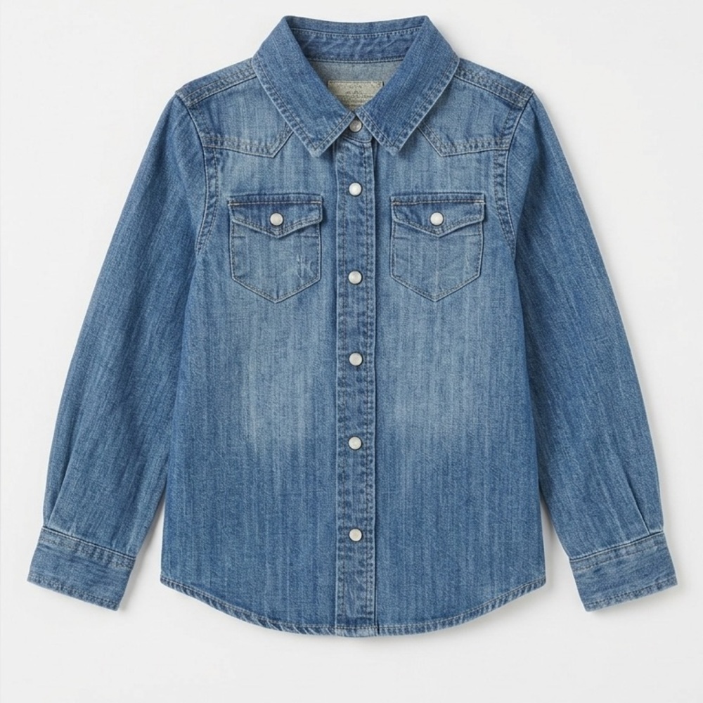 NEW POLO RALPH LAUREN KIDS' LONG SLEEVE PLAIN SHIRT Size 5